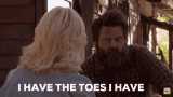 Toes Ron GIF - Toes Ron Swanson GIFs