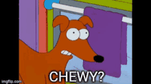 chewy dog cartoon