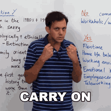 Carry On Learn English With Benjamin GIF - Carry On Learn English With Benjamin Push Through GIFs