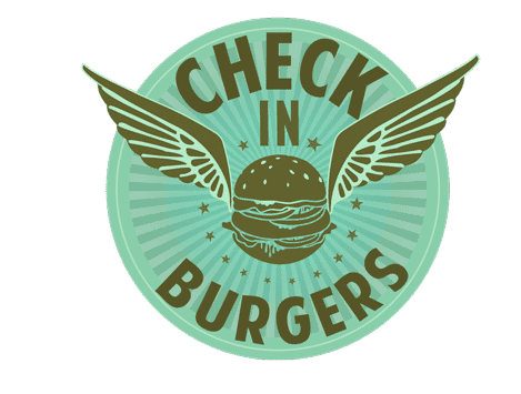 Check In Burgers Filghing Burger Sticker - Check In Burgers Filghing Burger Best Burger In Israel Stickers