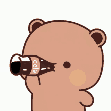 Bear Cola GIF - Bear Cola Cute Bear GIFs