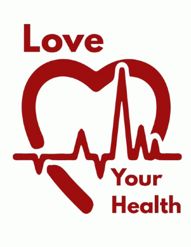 Health Love Your Health Sticker - Health Love Your Health Heart ...