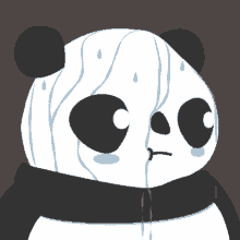 very aggressive panda nervous sweating