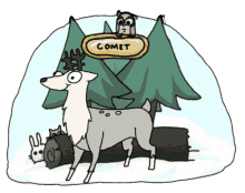 Christmas Reindeer GIF - Christmas Reindeer Comet GIFs