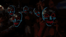 Glow In The Dark Mask GIF - Glow In The Dark Mask Skull GIFs