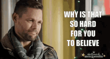 last vermont christmas hallmarkies justin bruening why is that so hard for you to believe