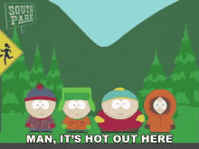Man Its Hot Out Here Eric Cartman GIF - Man Its Hot Out Here Eric Cartman Kyle Broflovski GIFs