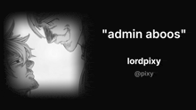 a black and white drawing of two men with the words " admin aboos "