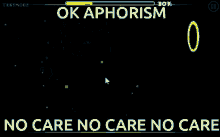 Aphorism No Care GIF - Aphorism No Care Game GIFs