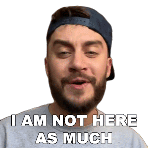 I Am Not Here As Much Casey Frey Sticker - I Am Not Here As Much Casey Frey I Am Not Here That Often Stickers