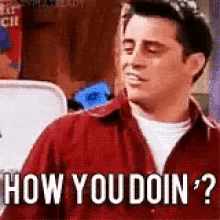 Friends Matt Le Blanc GIF - Friends Matt Le Blanc How You Doin GIFs