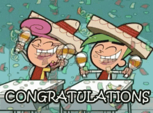 congratulations congrats celebrate confetti cartoon network