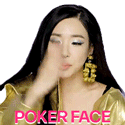Poker Face Tiffany Young Sticker - Poker Face Tiffany Young Song Stickers