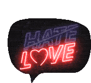 Typix Love Sticker - Typix Love Hate Stickers