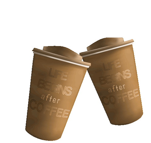 Coffee Coffee Cups Sticker - Coffee Coffee Cups Coffee Date Stickers