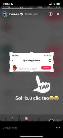 a screenshot of a panda app with a ninja on it