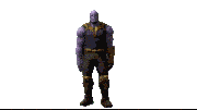 a pixelated image of thanos standing with his hands on his hips