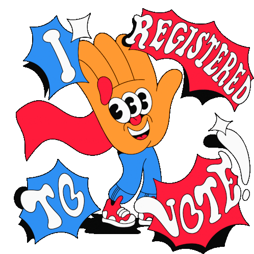 I Registered Register To Vote Sticker - I Registered Register To Vote Register Stickers