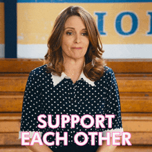 Support Each Other Ms Norbury GIF - Support Each Other Ms Norbury Mean Girls GIFs