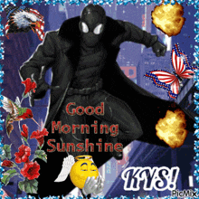 Good Morning Spider Man Noir GIF