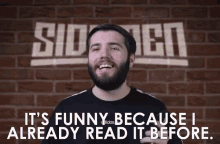Funny I Already Read It Before GIF - Funny I Already Read It Before Mean Tweets GIFs