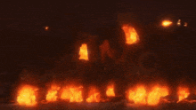 a large explosion with a lot of fire and smoke coming out of it