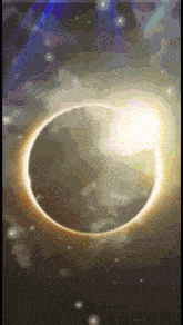a picture of a ring of light in the sky
