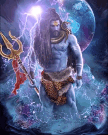 Lord Shiva Lightning Bolt GIF