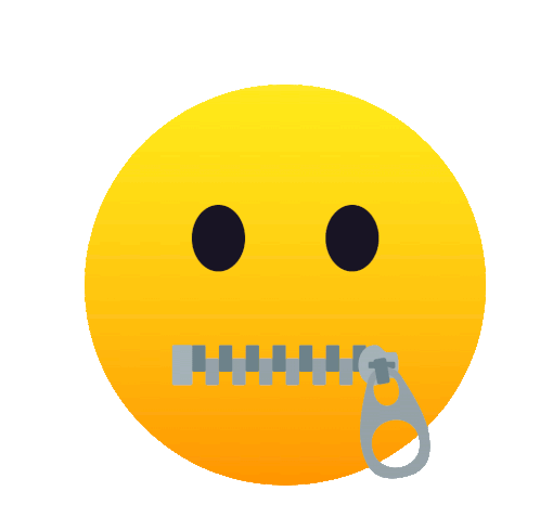 Zipper Mouth Face Joypixels Sticker - Zipper Mouth Face Joypixels Secret Stickers