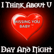 Thinking About You Day And Night GIF - Thinking About You Day And Night Heart GIFs