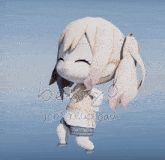 a 3d model of a girl with the words do n't reupload
