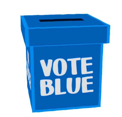 Vote Voting Sticker - Vote Voting Blue Stickers