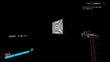 a screenshot of a video game that says cheats enabled on it