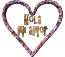 Hola Amor Heart GIF