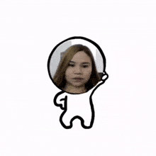 a drawing of a woman with the word tiramisu cake written above her