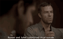 Romeo And Juliet Committed Ritual Suicide Romance GIF - Romeo And Juliet Committed Ritual Suicide Romance Teen Wolf GIFs