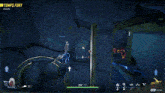 a video game screen shows a tornado with the words temps fort written on the bottom