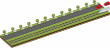 a drawing of a train going down the tracks with the word driving underneath it