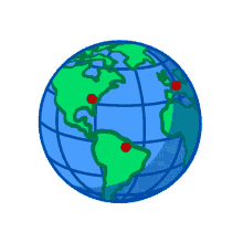 appintheair earth rotate globe journey