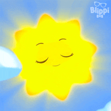 Yawn Sun GIF - Yawn Sun Blippi Wonders - Educational Cartoons For Kids GIFs