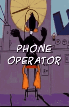 Phone Operator Daffy Duck GIF - Phone Operator Daffy Duck Switchboard GIFs