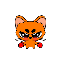 Mimetto Wobblecatz Sticker - Mimetto Wobblecatz Wobblecat Stickers