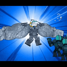 a cartoon of a shark in a space suit with a helmet