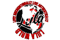a logo for lula world which says love unconditionally live authentically