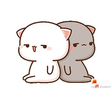 Peach Cat Cute Sticker - Peach Cat Cute Couple Stickers