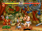 a video game with the number 56 on the top right