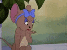 Tom And Jerry Fly Kiss GIF - Tom And Jerry Fly Kiss Blue Ribbon GIFs