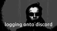 Logging Into Discord Masky GIF - Logging Into Discord Masky Marble Hornets GIFs