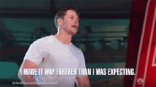 I Made It Way Farther Than I Was Expecting American Ninja Warrior GIF - I Made It Way Farther Than I Was Expecting American Ninja Warrior Better Than Expected GIFs