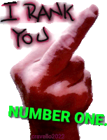 I Rank You Number One Flipping The Bird Sticker - I Rank You Number One Flipping The Bird Flip You Off Stickers